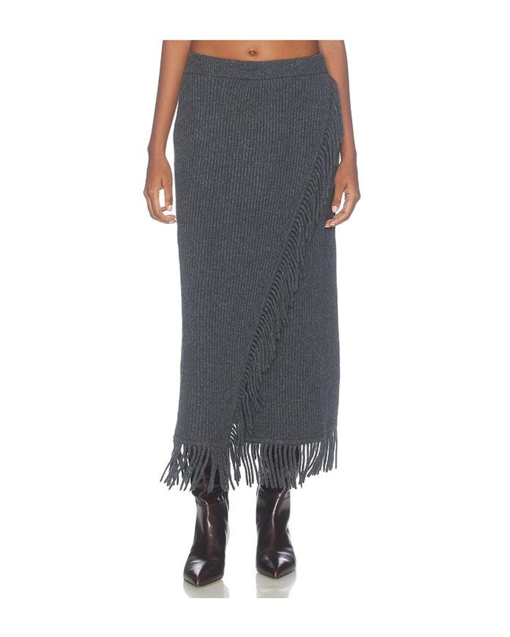 Jonathan Simkhai Gray Casey Midi Skirt