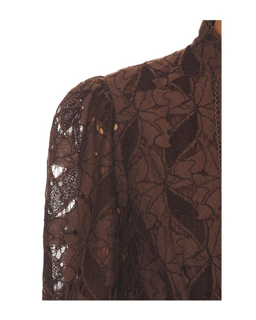 Bardot Brown Remy Mini Lace Dress