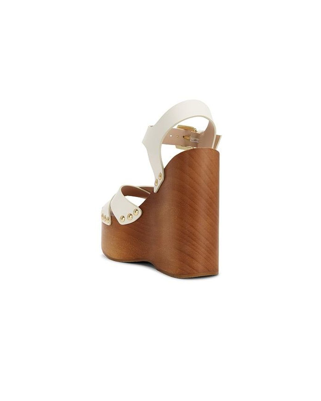 Stuart Weitzman White Kate Clog Sandal