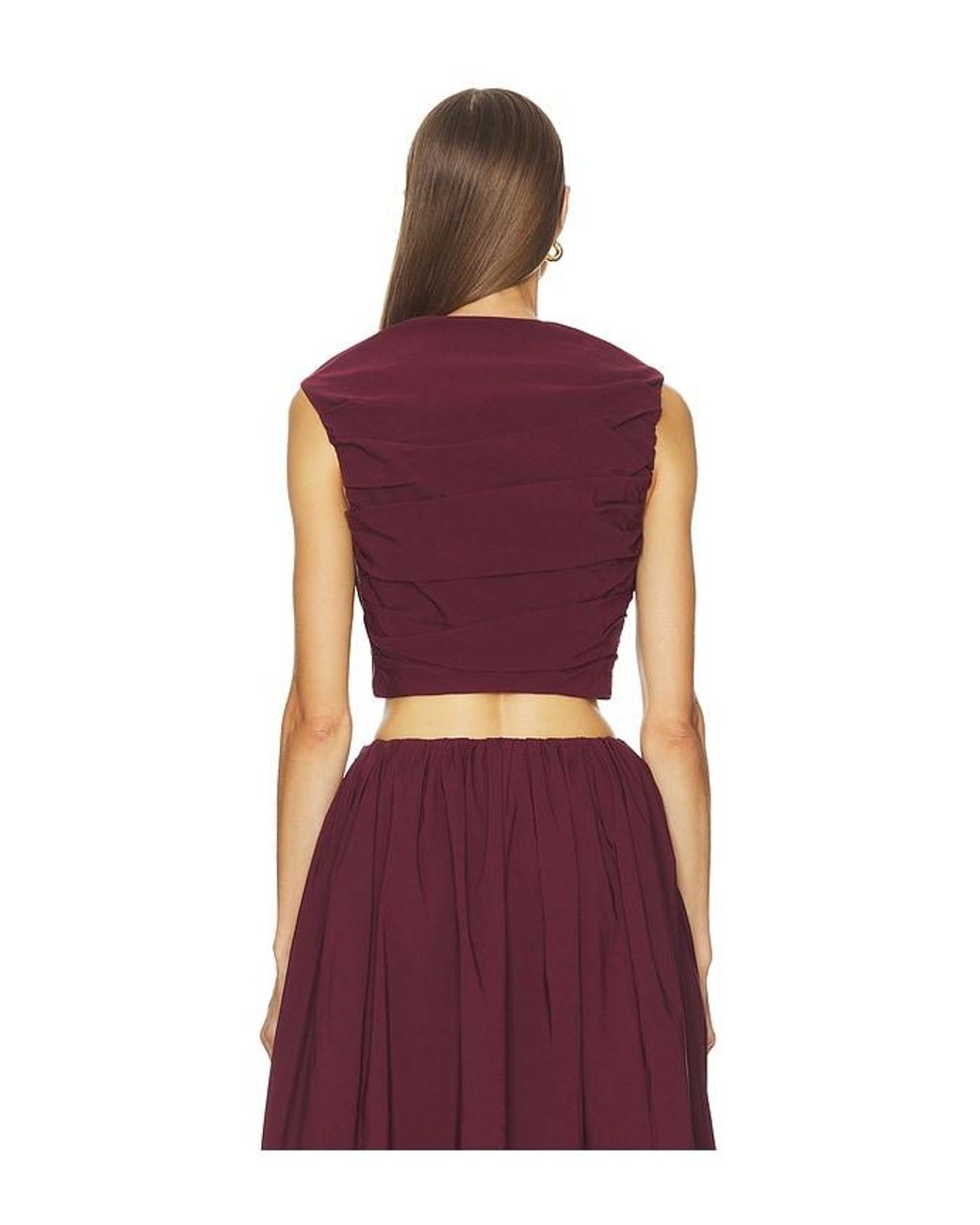 Camila Coelho Red Carina Top