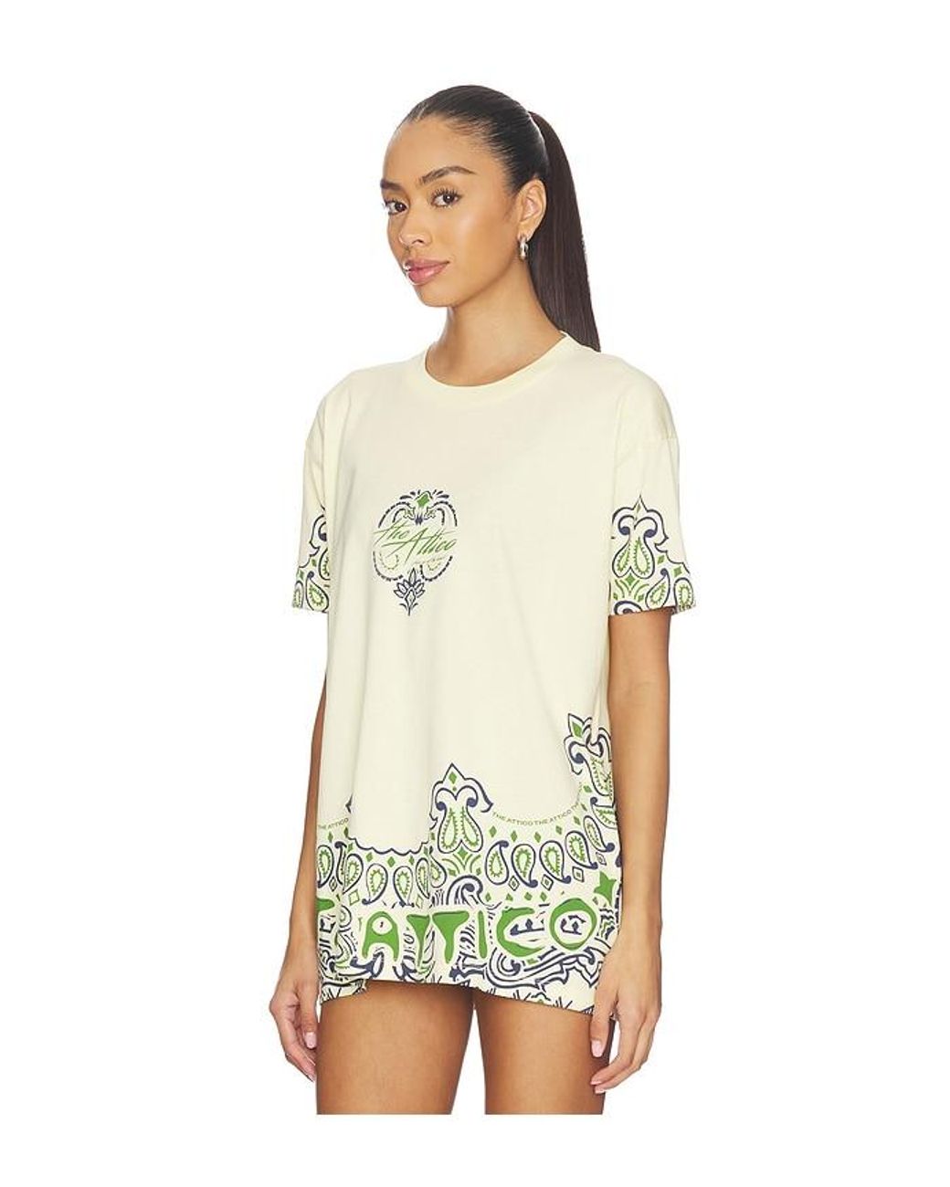 The Attico White Graphic Tee