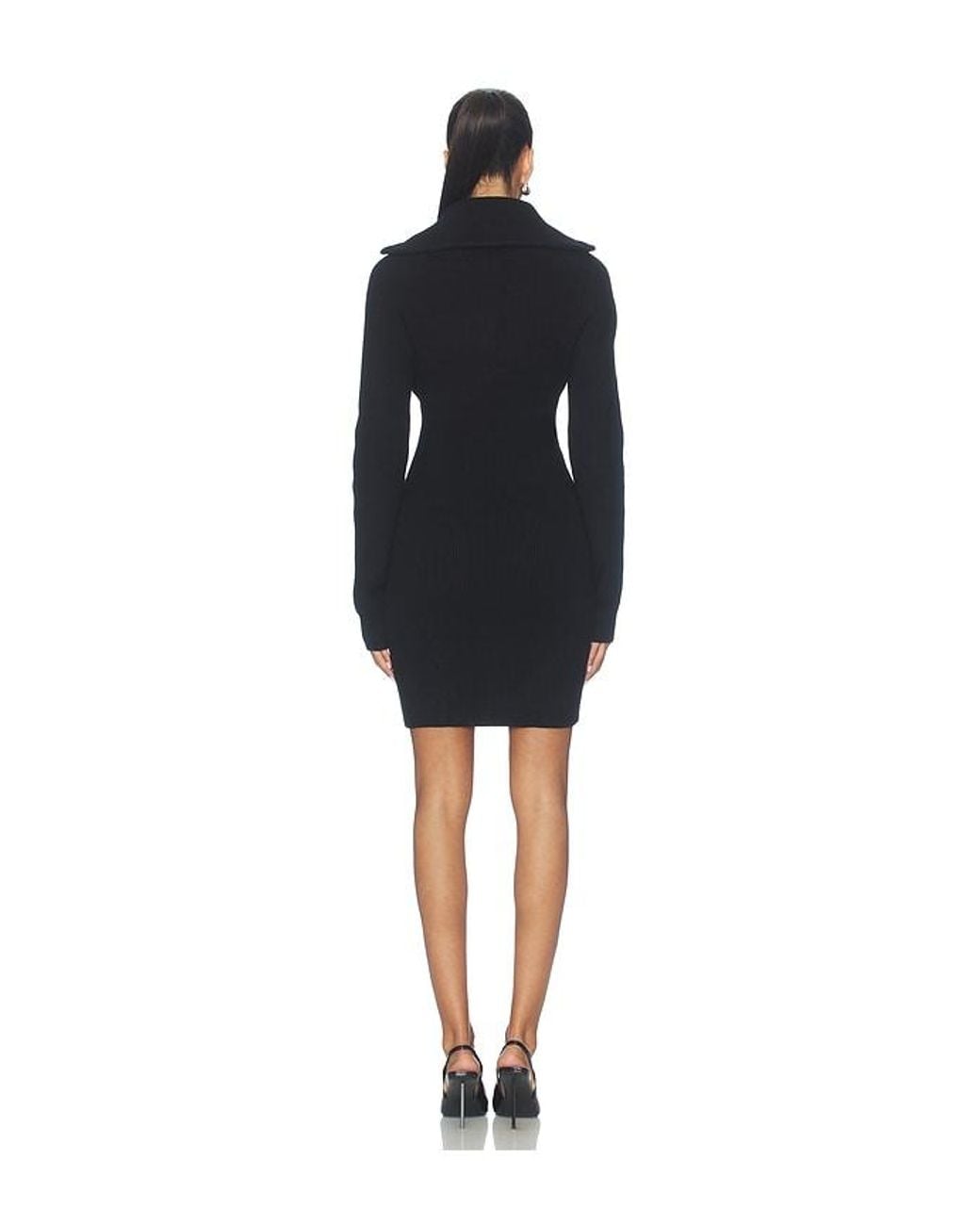 Anine Bing Black June Trucker Collar Dress