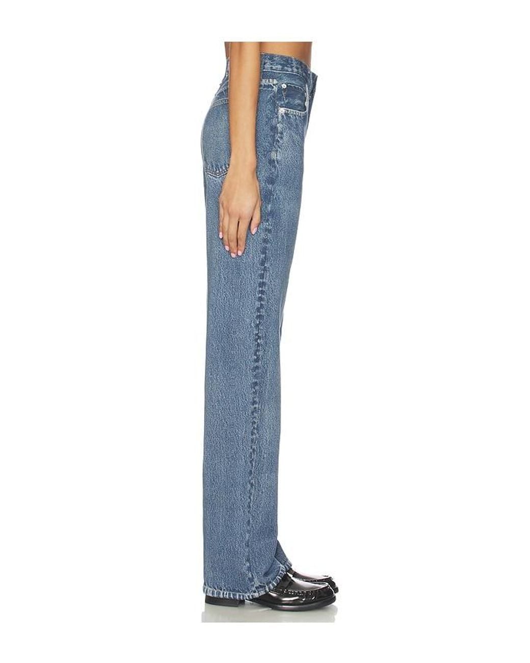 Rag & Bone Blue Rb Miramar Fleece Shea Full Length Jeans