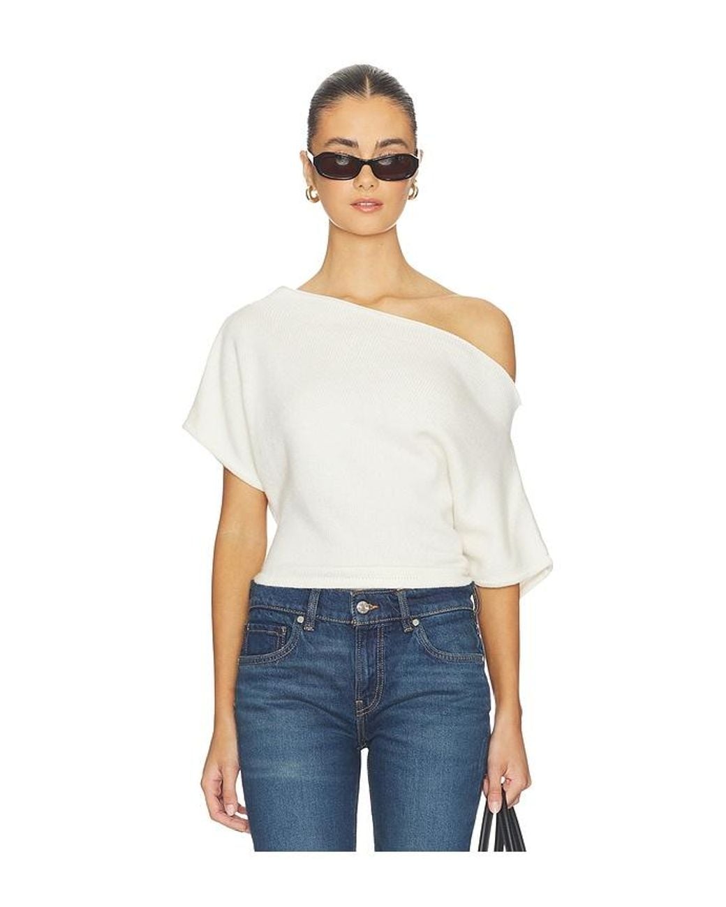 EB DENIM White Dahlia Shrug Top