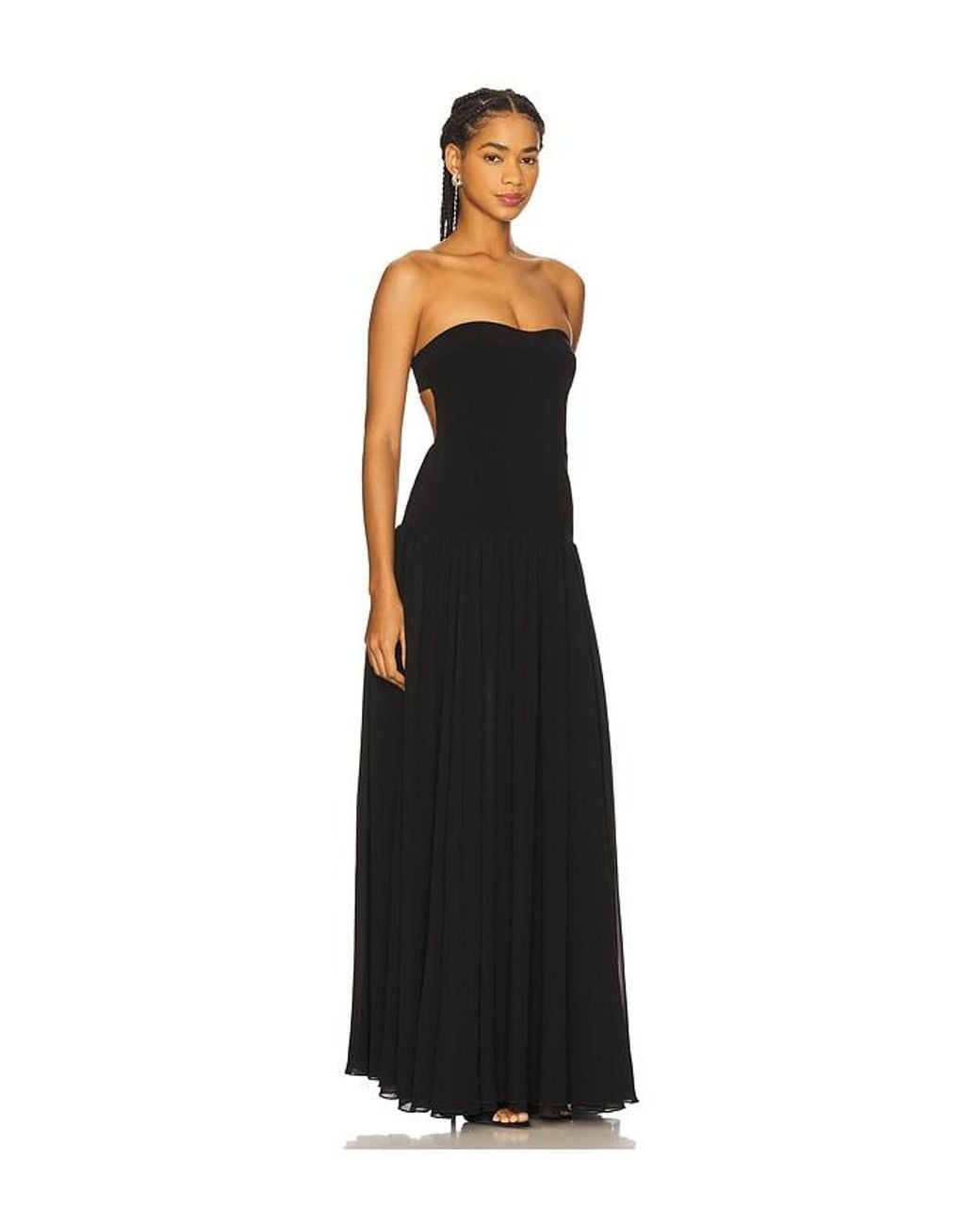 Lovers + Friends Black Margot Gown