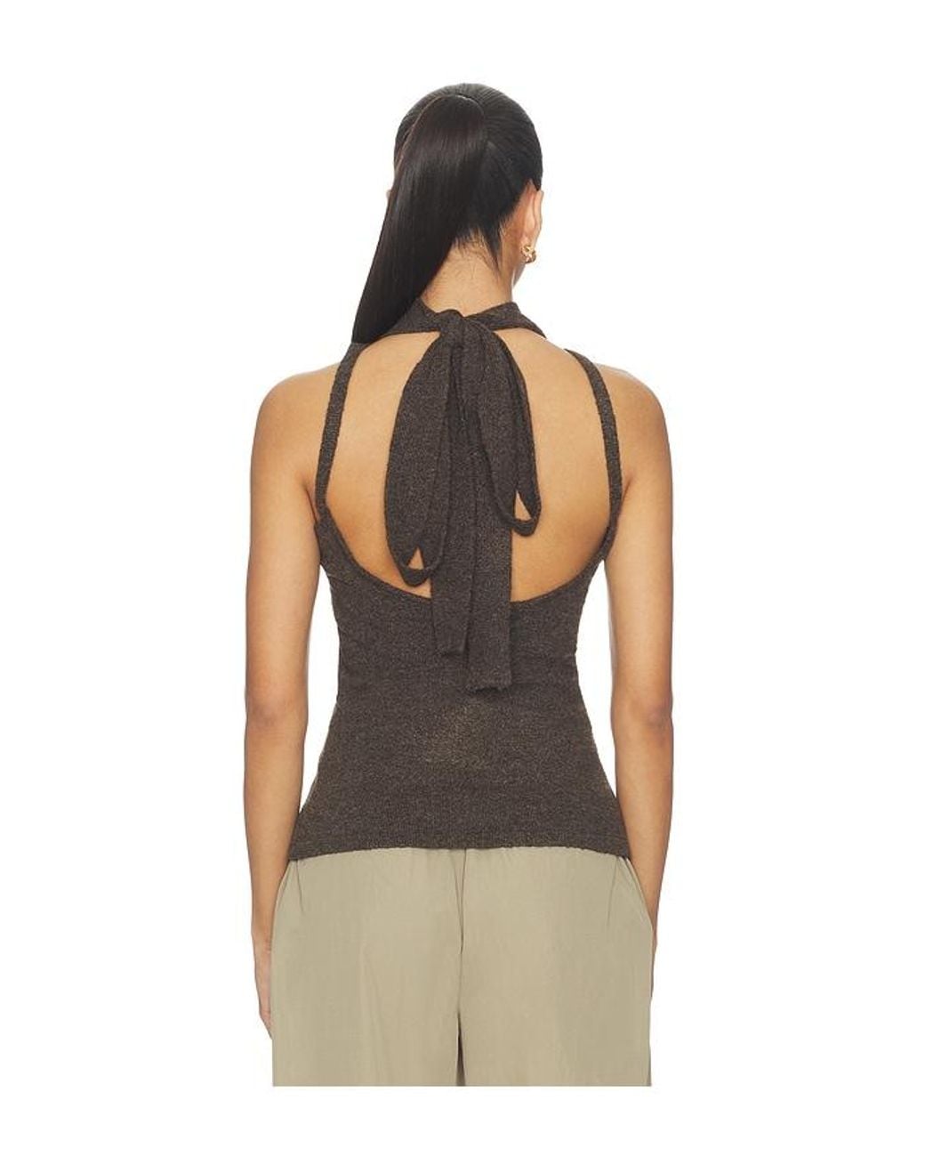 geel Brown Antonia Top