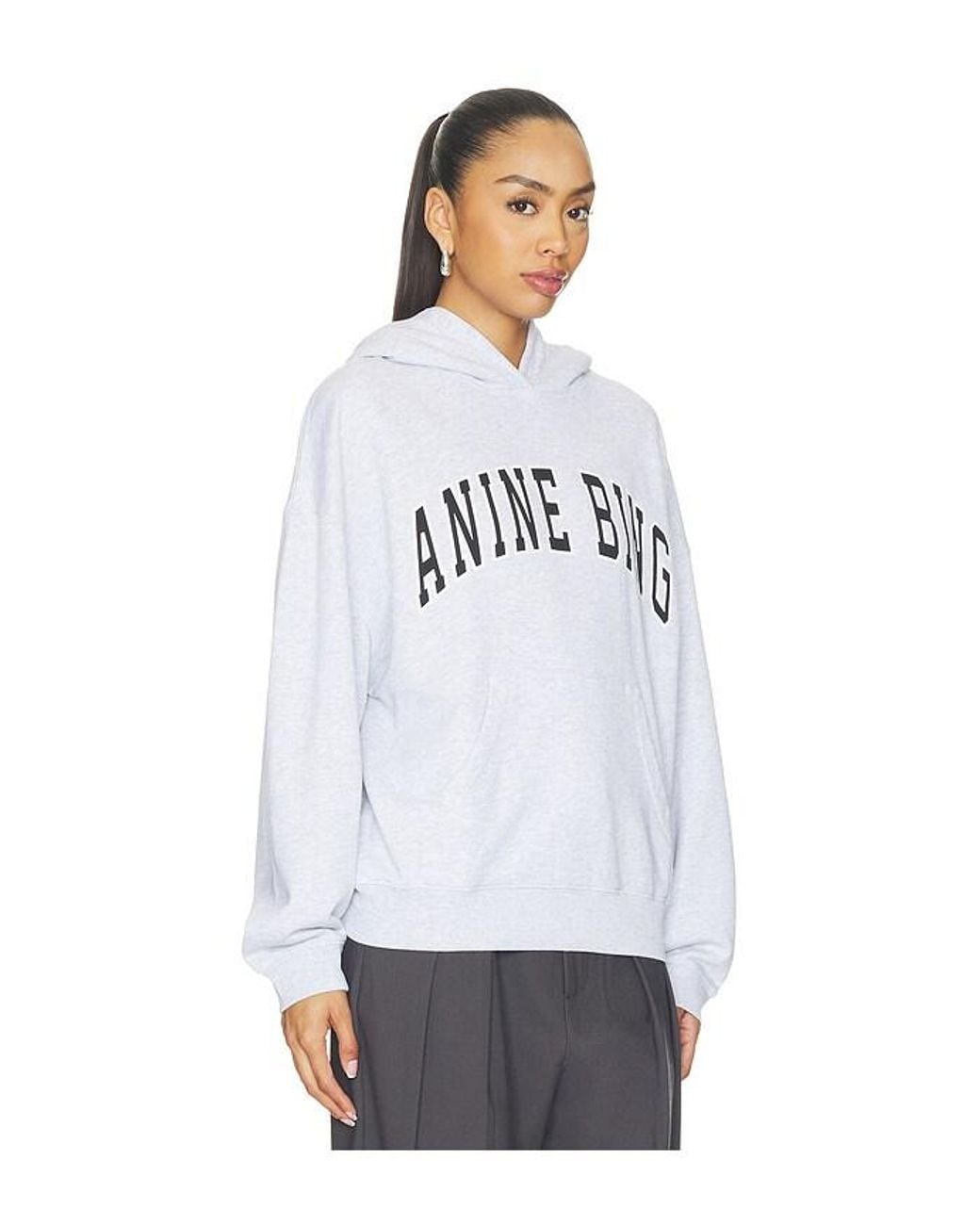 Anine Bing White Harvey Sweatshirt