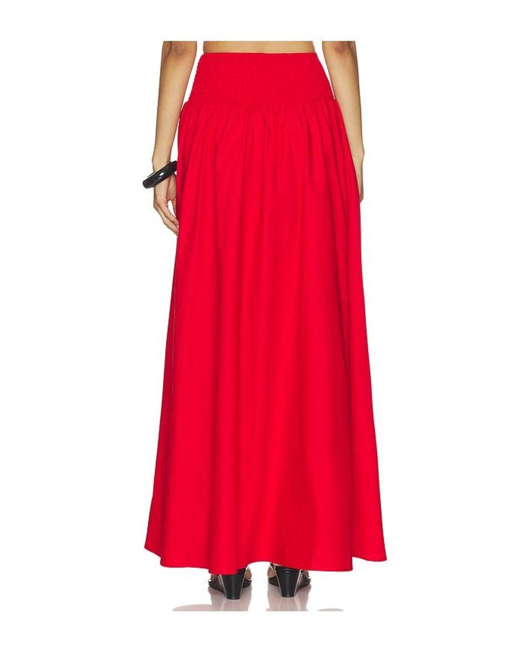 Susana Monaco Red Drop Waist Skirt