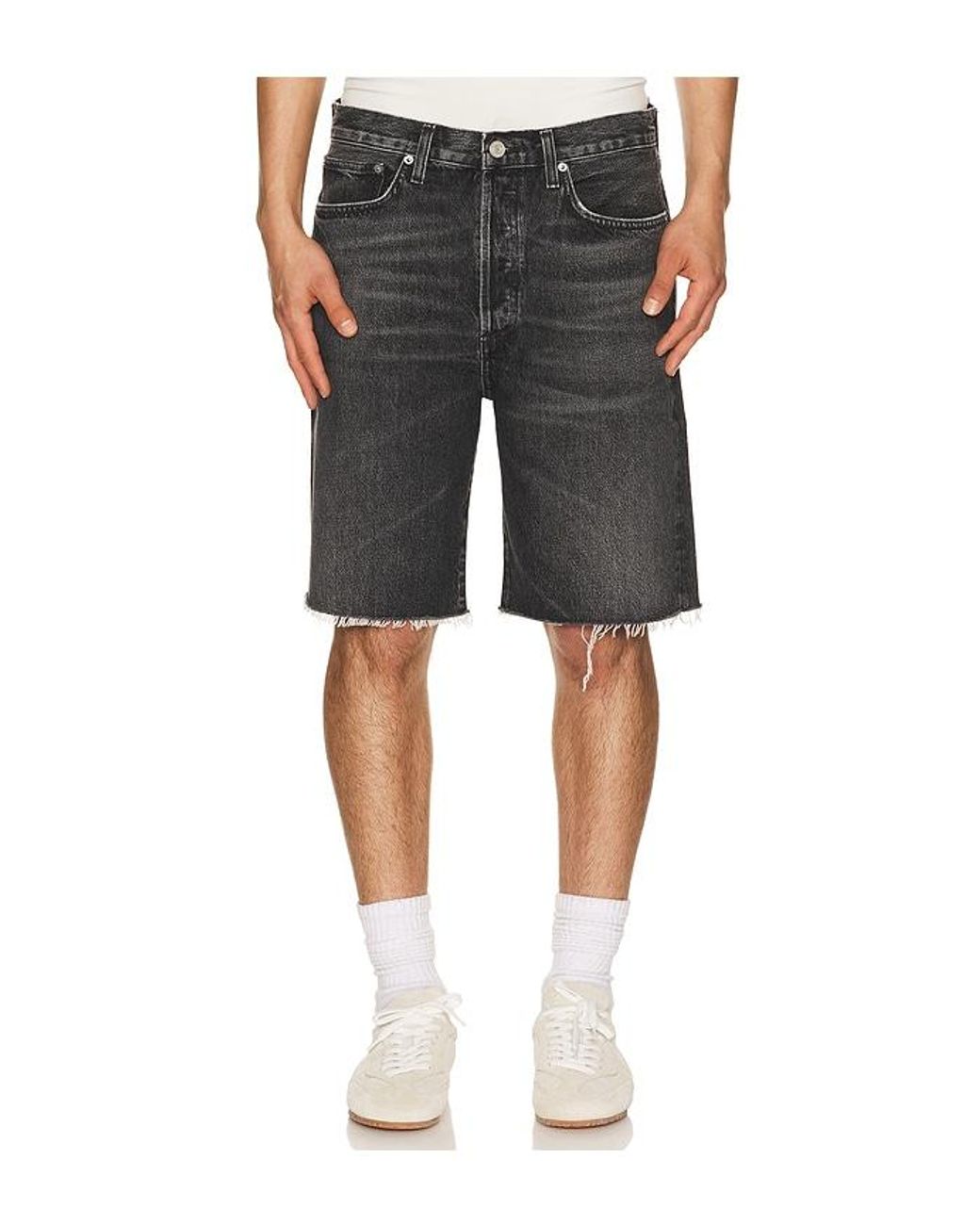 Agolde Black Anson Short for men