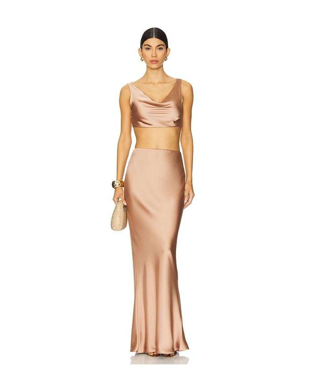 Norma Kamali Natural Maria Cropped Top