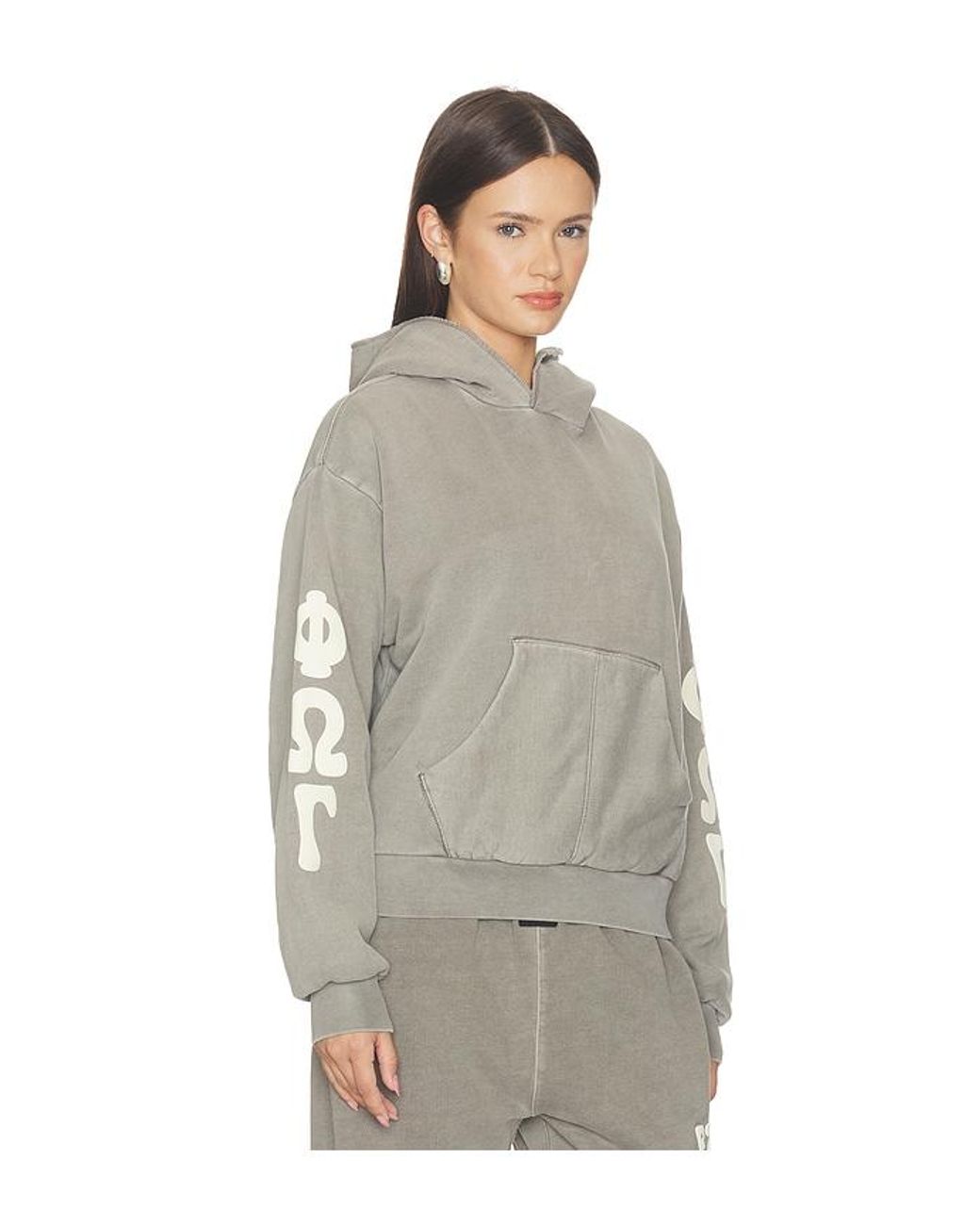 Fear Of God Gray 90's Fleece Hoodie