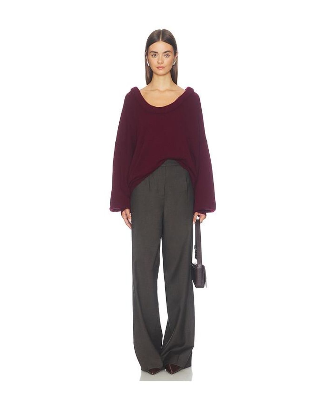 Lisa Yang Purple Doria Sweater