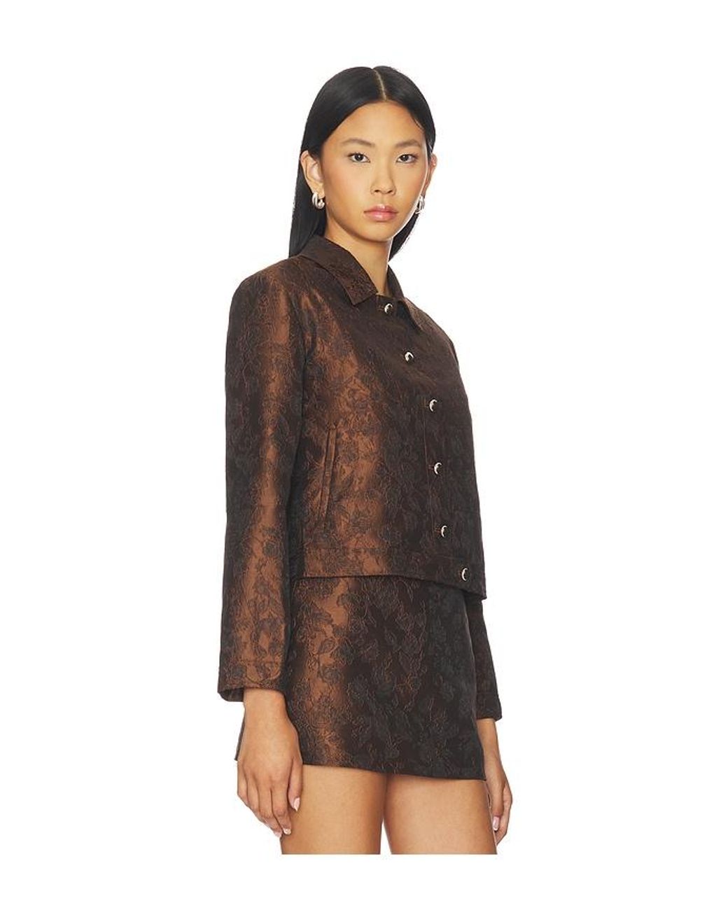 Amanda Uprichard Brown X Revolve Preston Jacket