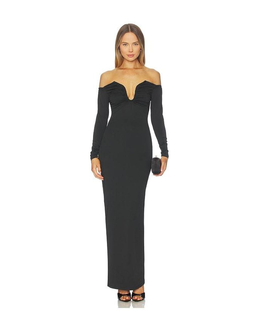 superdown Black Aya Maxi Dress