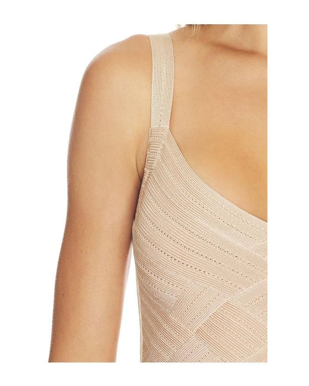 HAELO White Bandage Weave Mini Dress