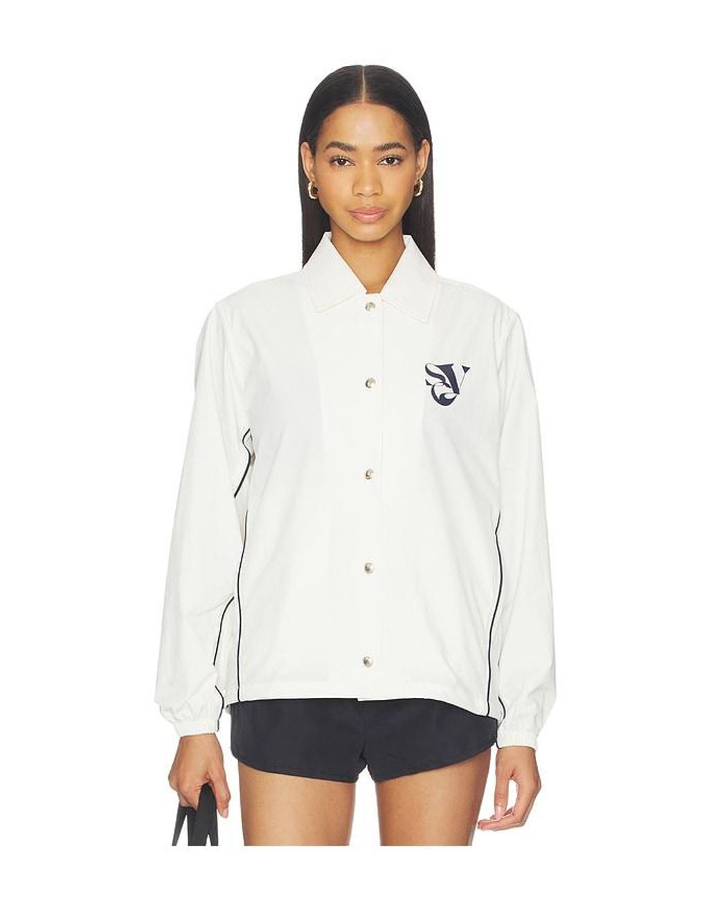 Khalhon White Garden Coach Jacket