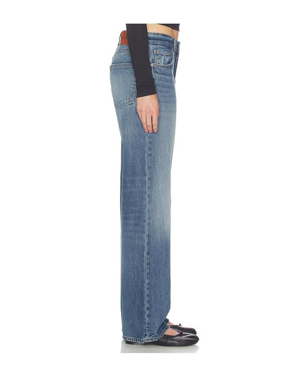 GRLFRND Blue Bella Low Rise Boyfriend