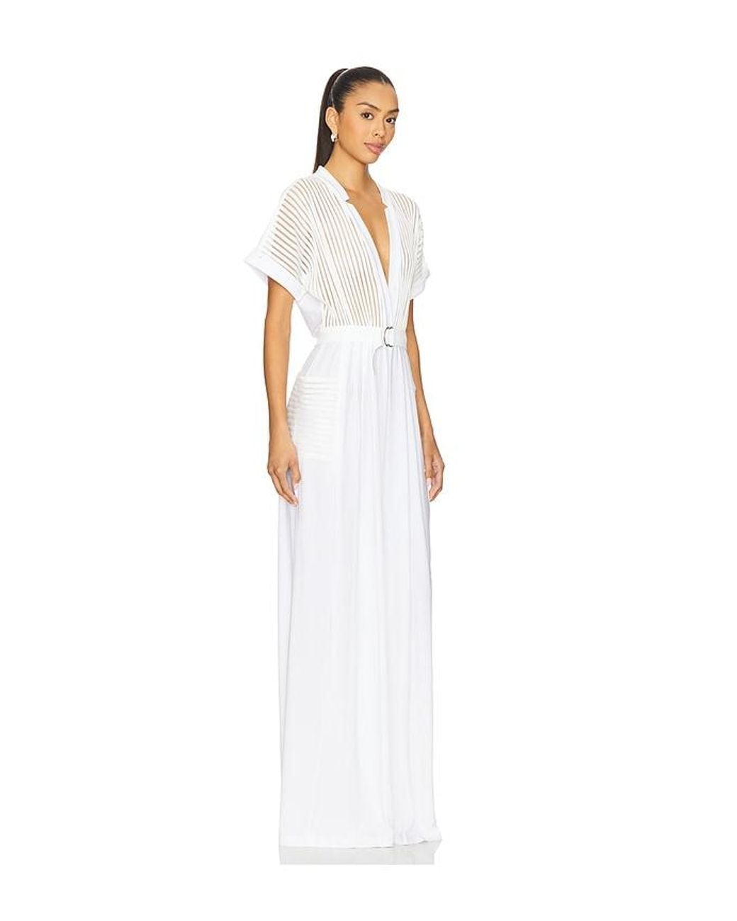 Norma Kamali White Geralyn Jumpsuit