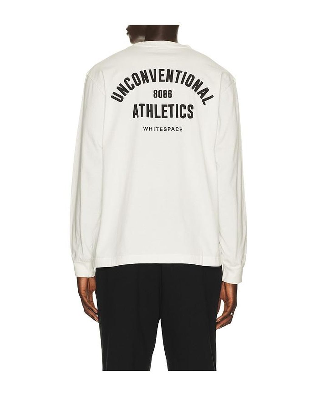 White/space White Premium Graphic Long Sleeve Tee for men