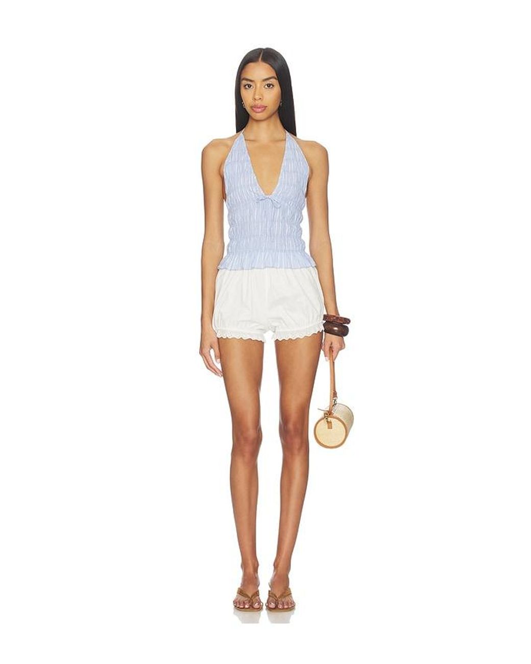 Nia White Chandler Top
