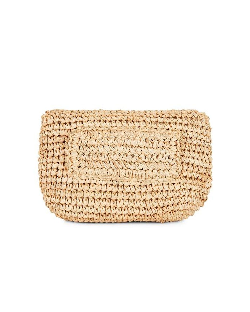 Hat Attack White Straw Belt Bag