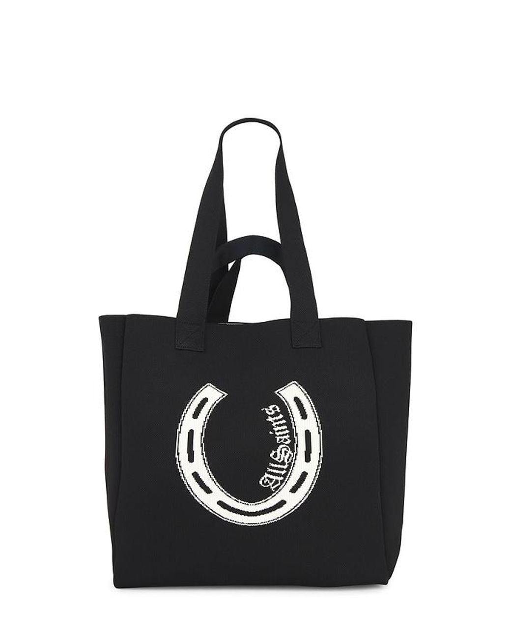 AllSaints Black Izzy Horseshoe Tote