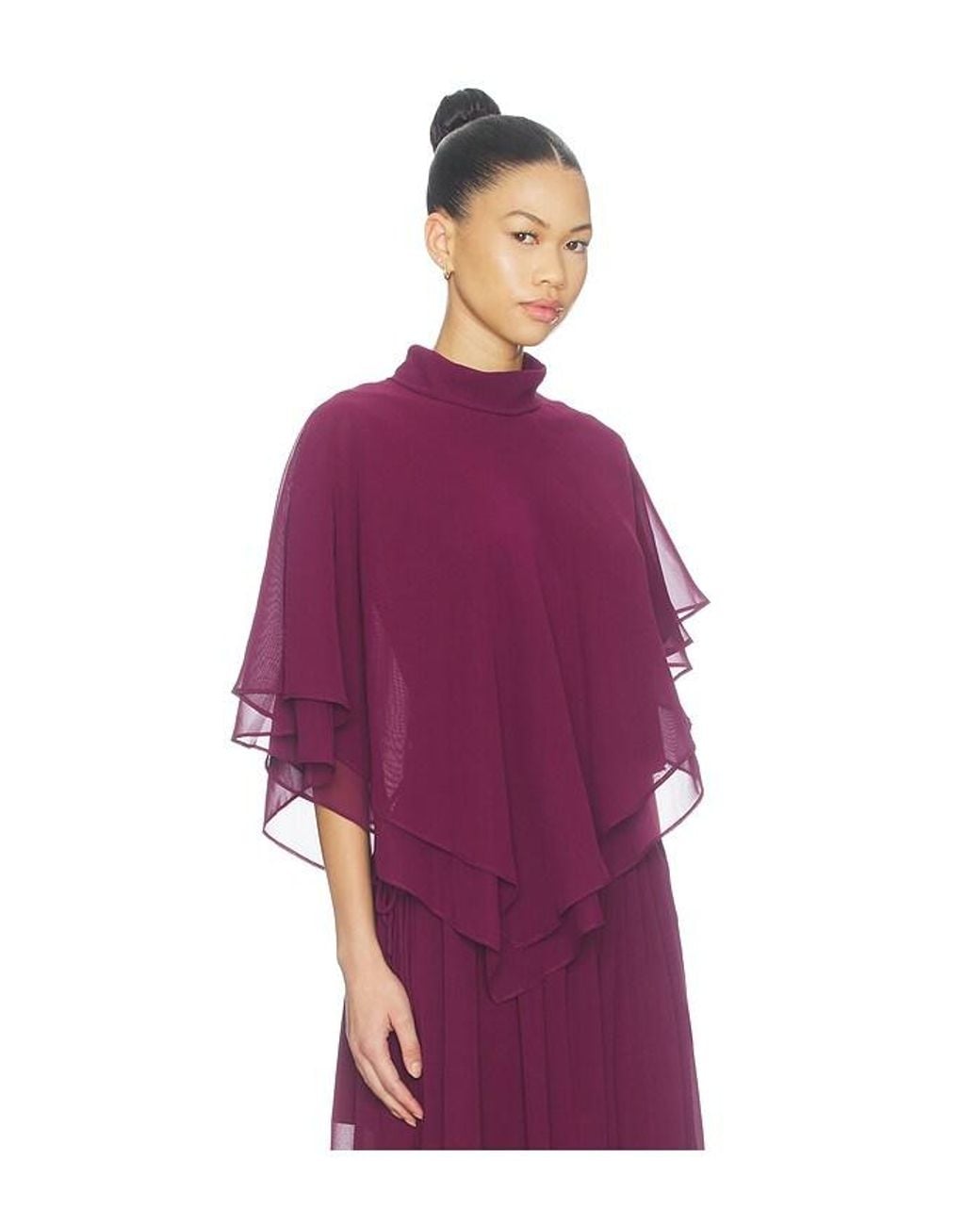 Line & Dot Amorette Cape Style Top in Purple | Lyst
