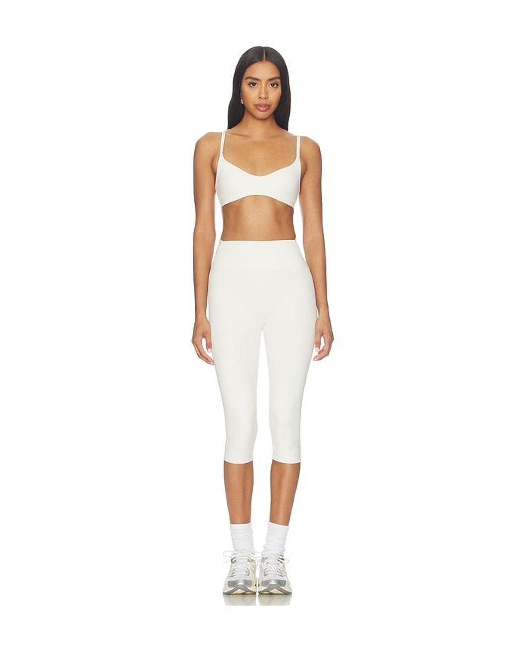 NikeSKIMS White X Revolve Matte 17 Inch Crop Pants