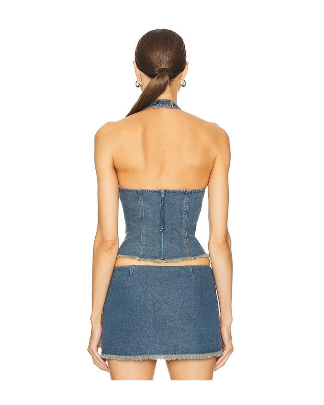 LOBA Blue Selma Top