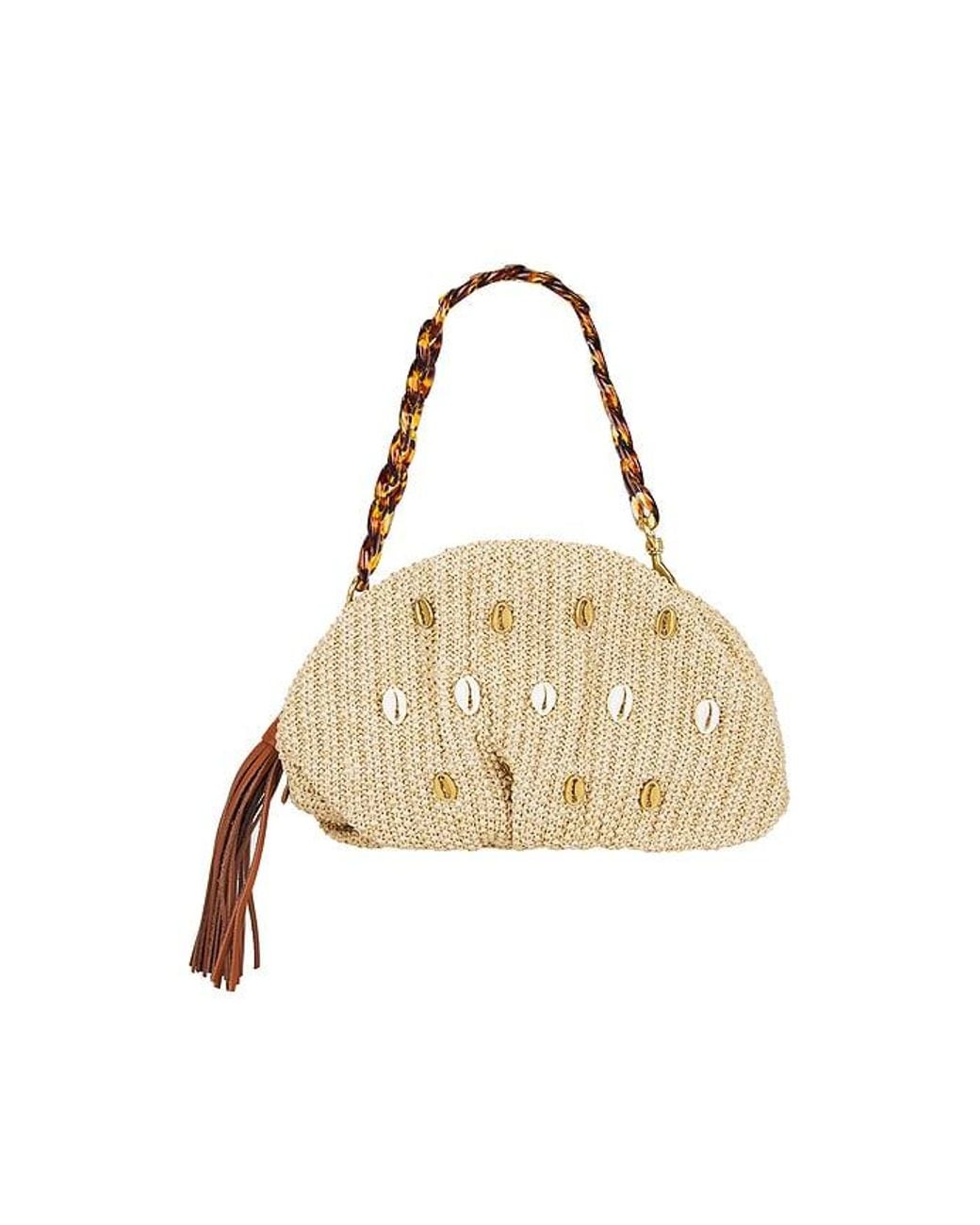 Rebecca Minkoff Natural Ruched Clutch