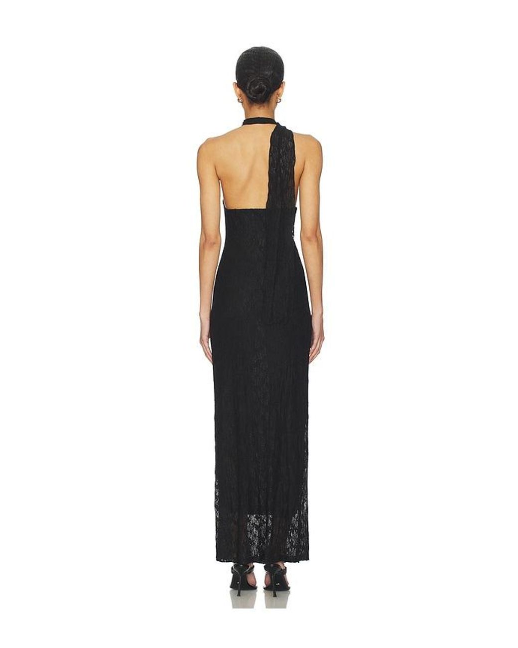 Lioness Black Lux Lace Maxi Dress