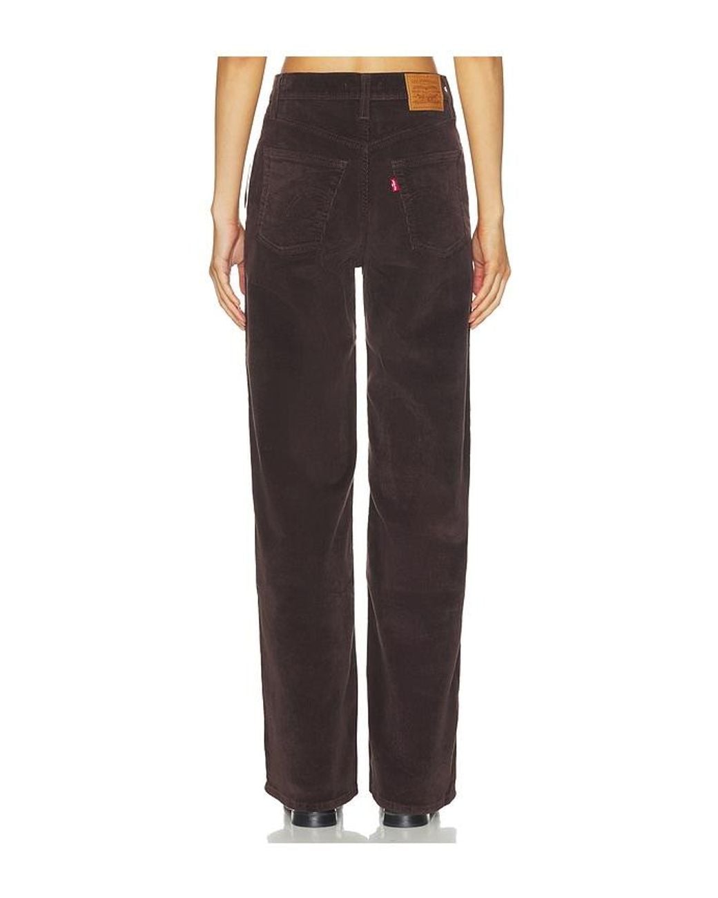 Levi's Black Ribcage Wide Leg Jeans