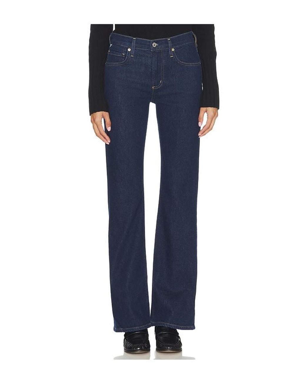 Citizens of Humanity Blue Genova Cashmere Low Rise Boot Jeans