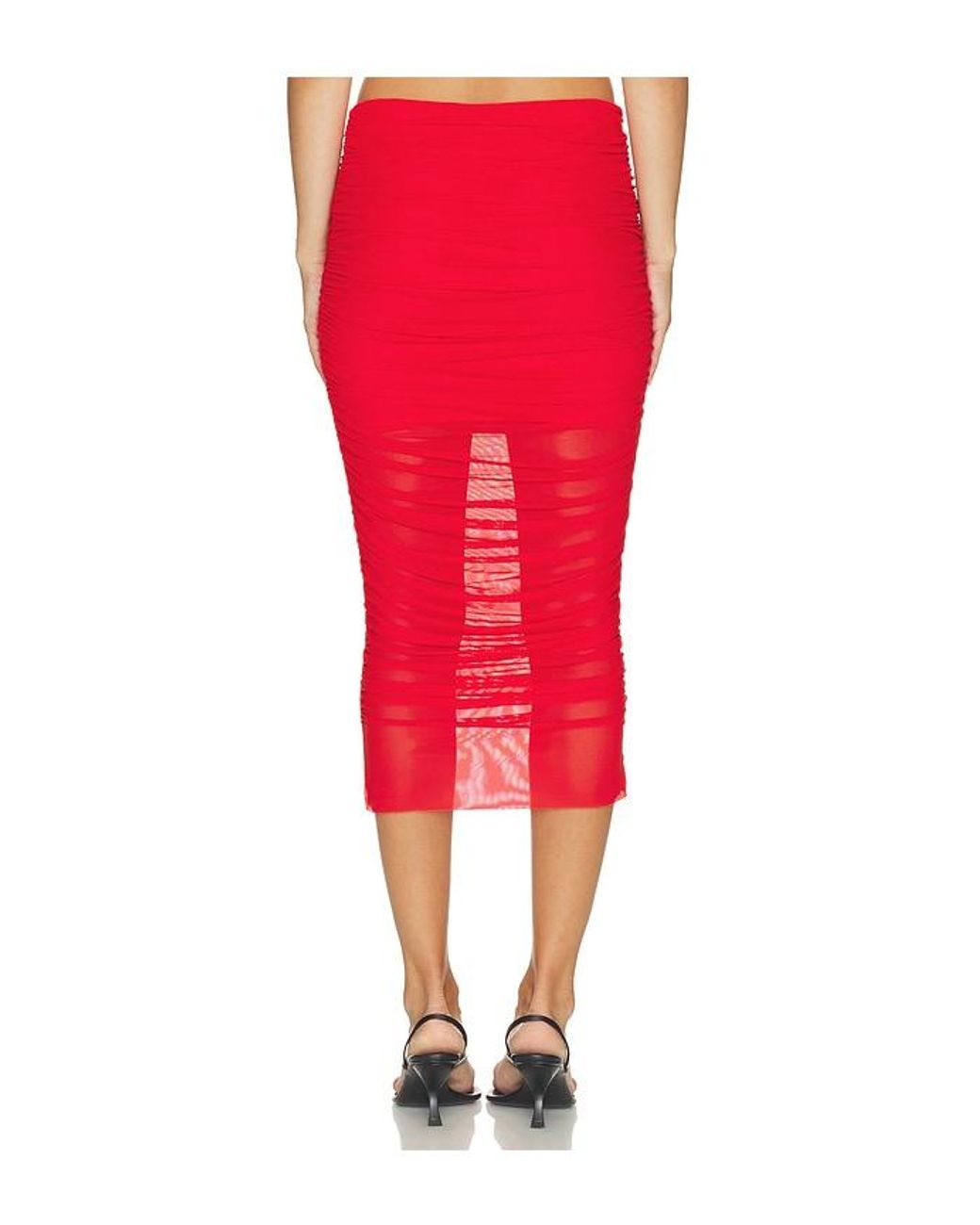 SER.O.YA Red Maja Mesh Skirt