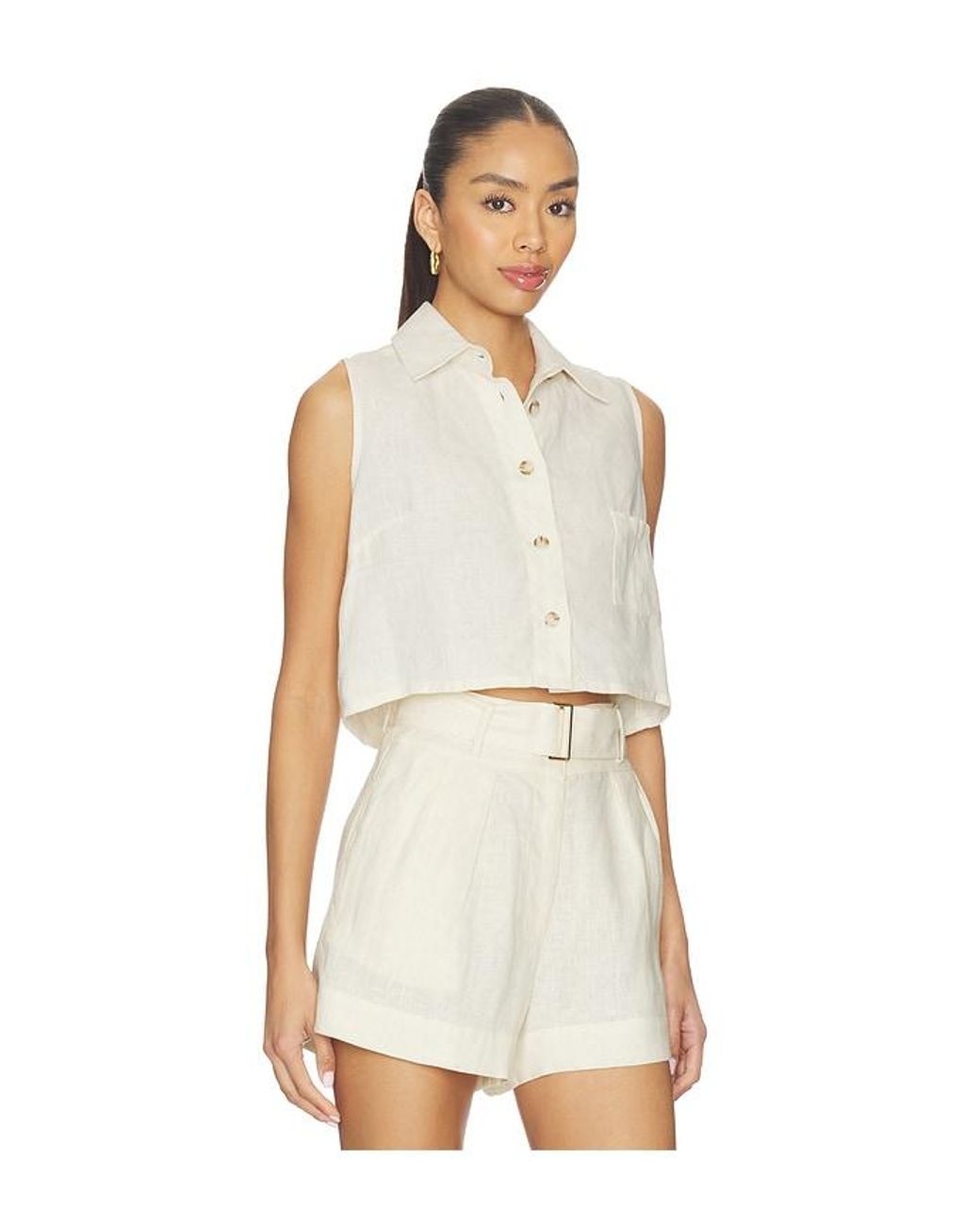 Hevron White Katja Top