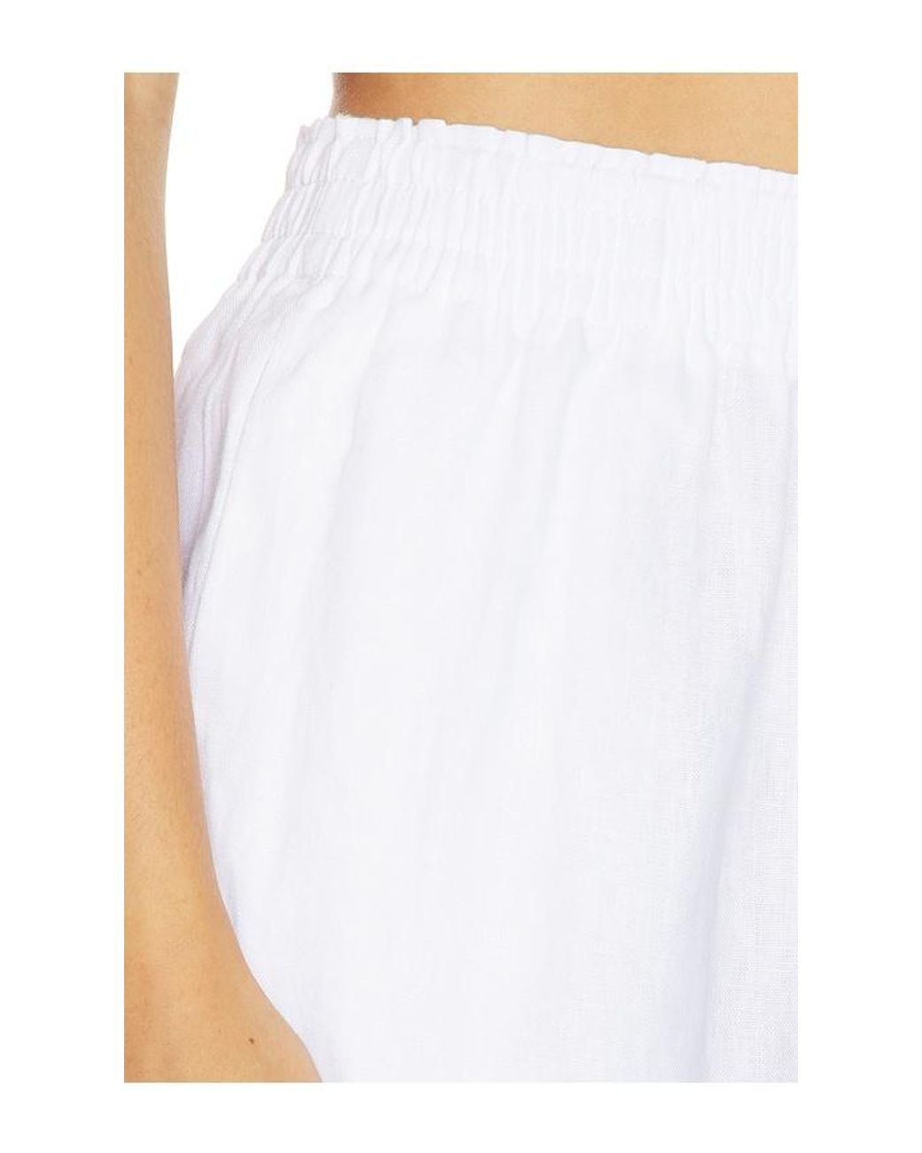 PERFECTWHITETEE White Malin Linen Shorts