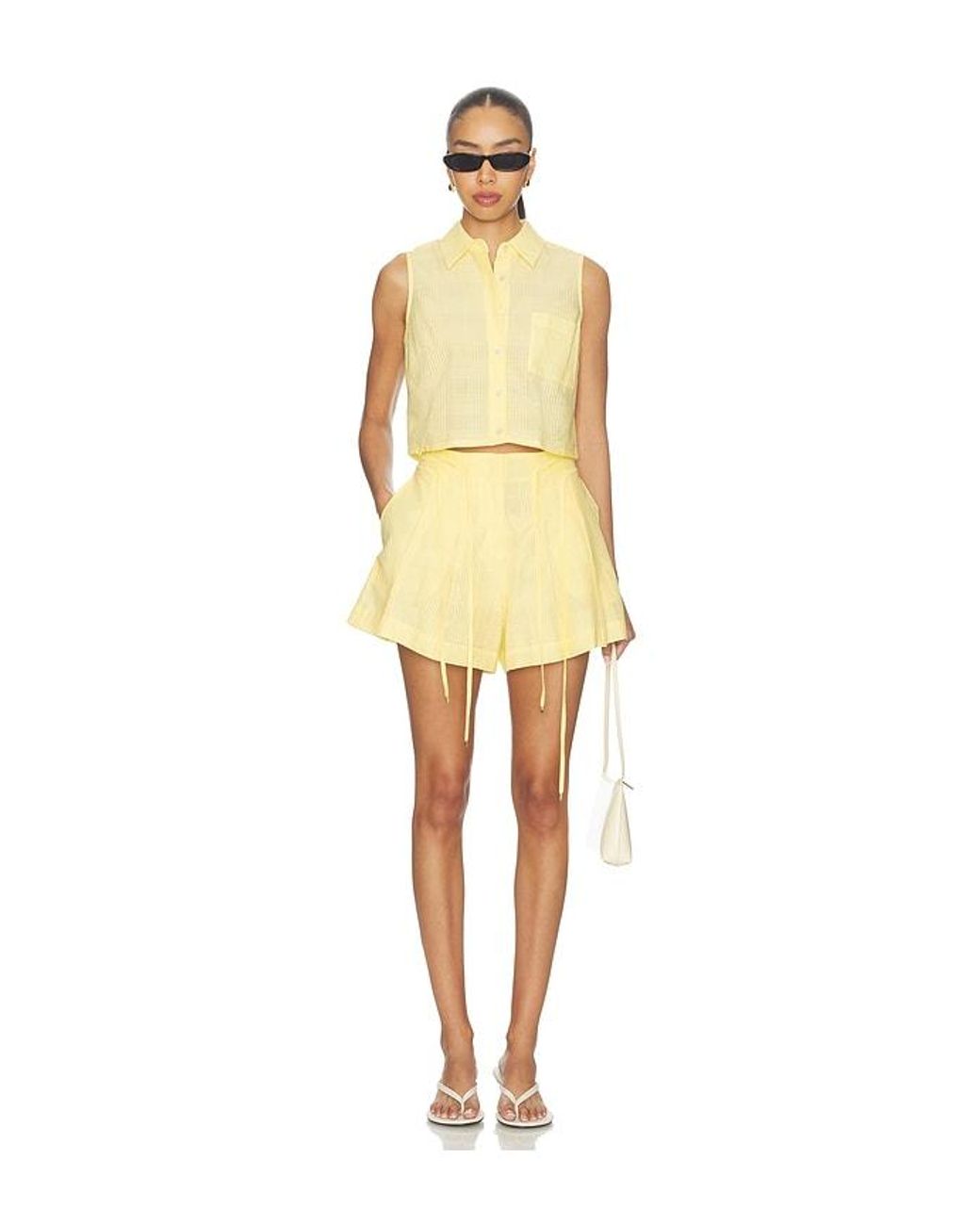 Hevron Yellow Aster Short
