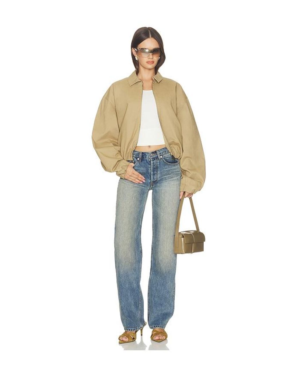 AYA MUSE Blue Straight Denim Jeans