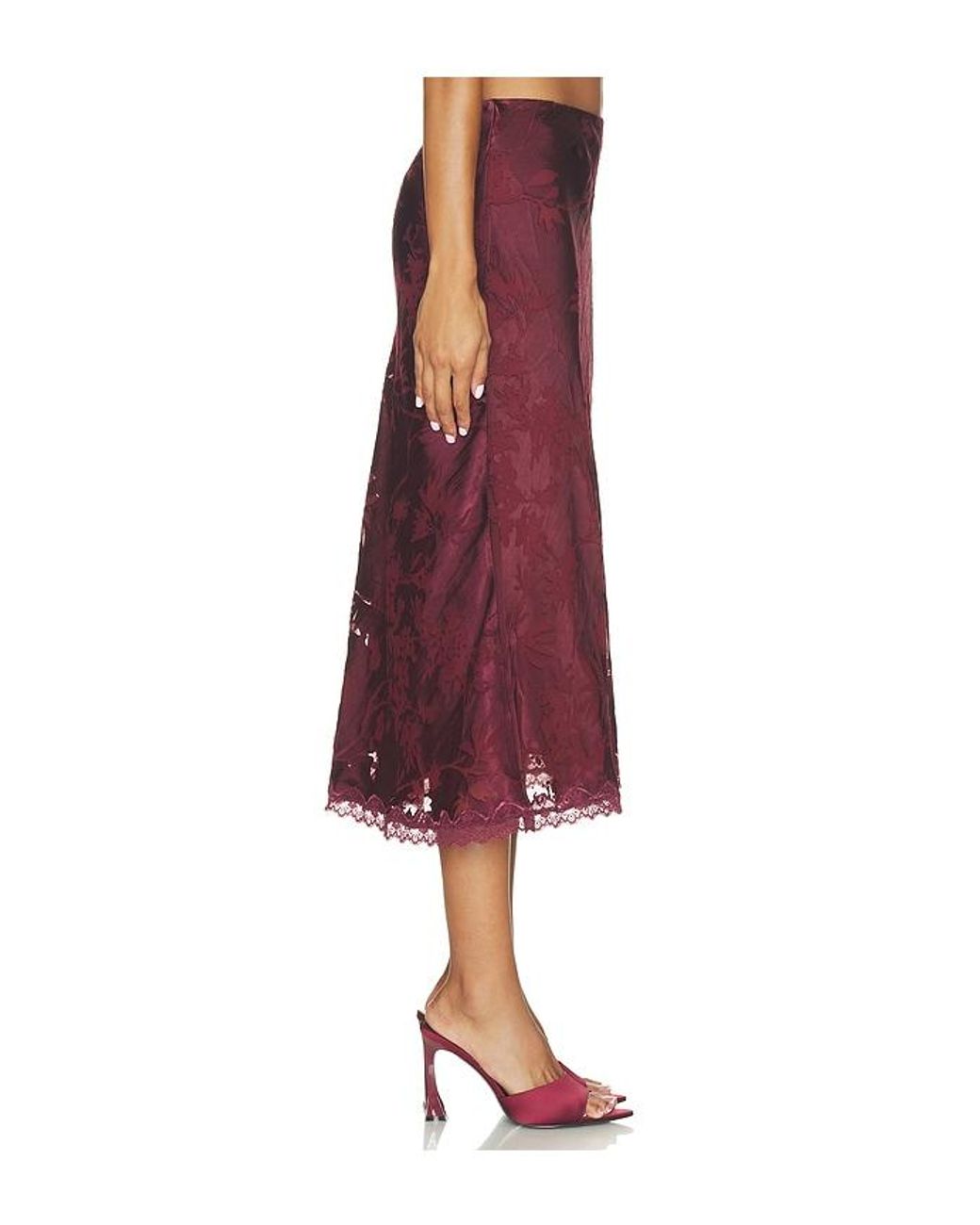Astr Red Windey Skirt