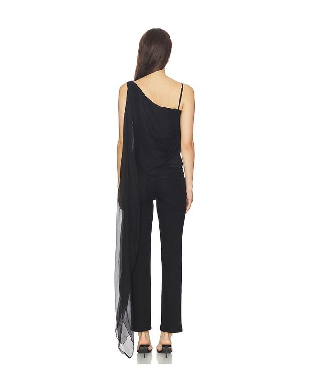EB DENIM Black Tess Layered Top