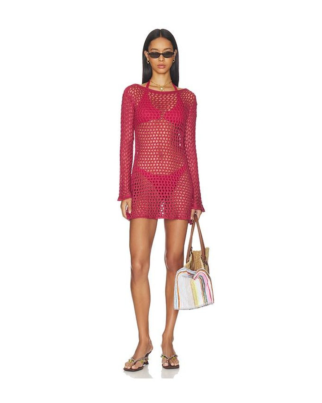 ViX Red Belle Short Cover Up