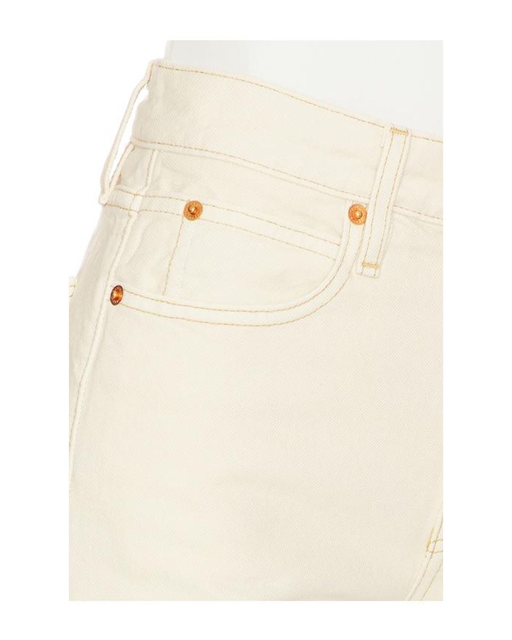 SLVRLAKE Denim White Phoenix Loose Straight Leg Jeans