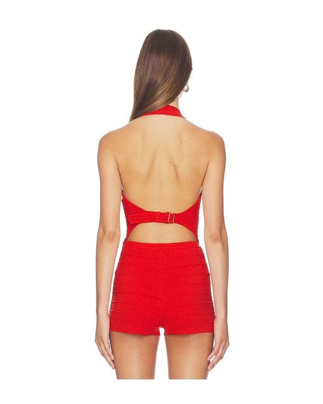 retroféte Red Tinsley Knit Vest