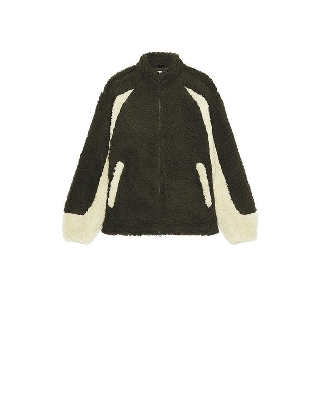 Obey Black Center Field Sherpa Jacket for men