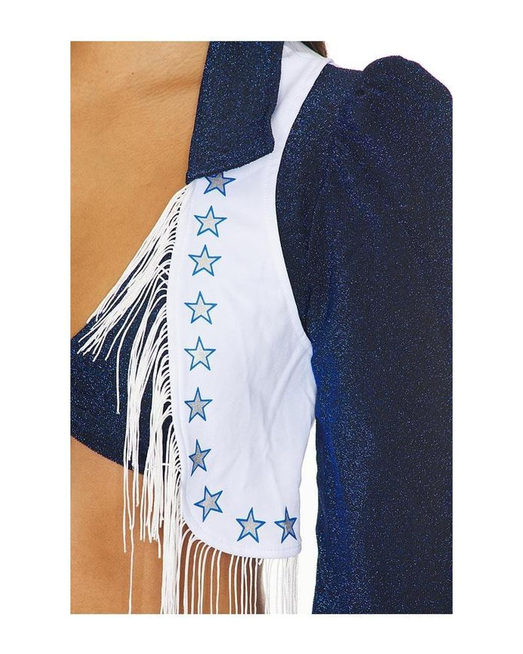 Dolls Kill Blue Lone Star Cheerleader Costume