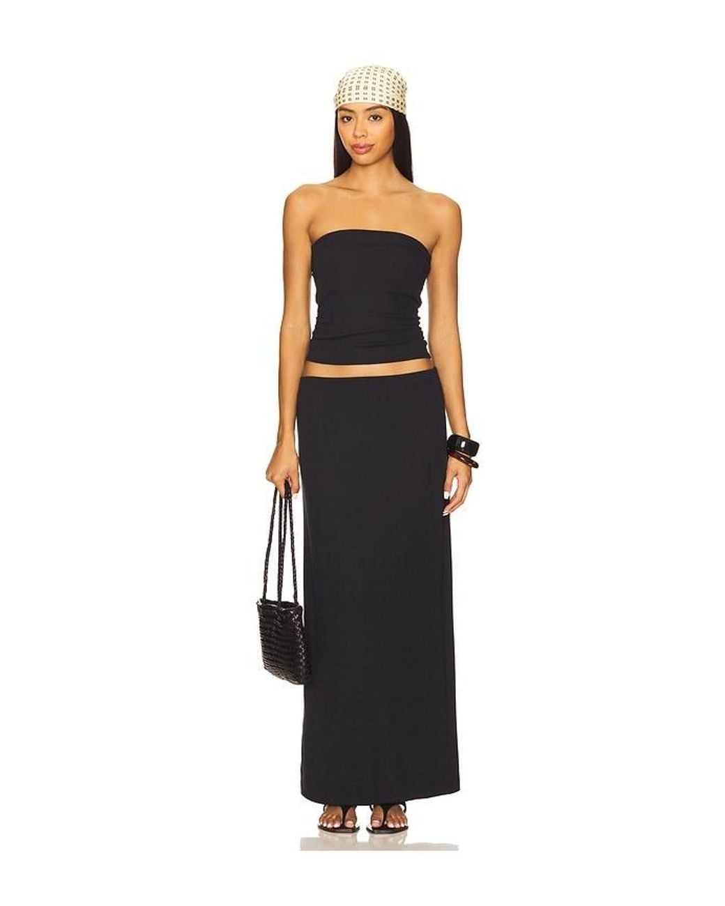 Free People Black X Free-Est Good Feels Tube Set