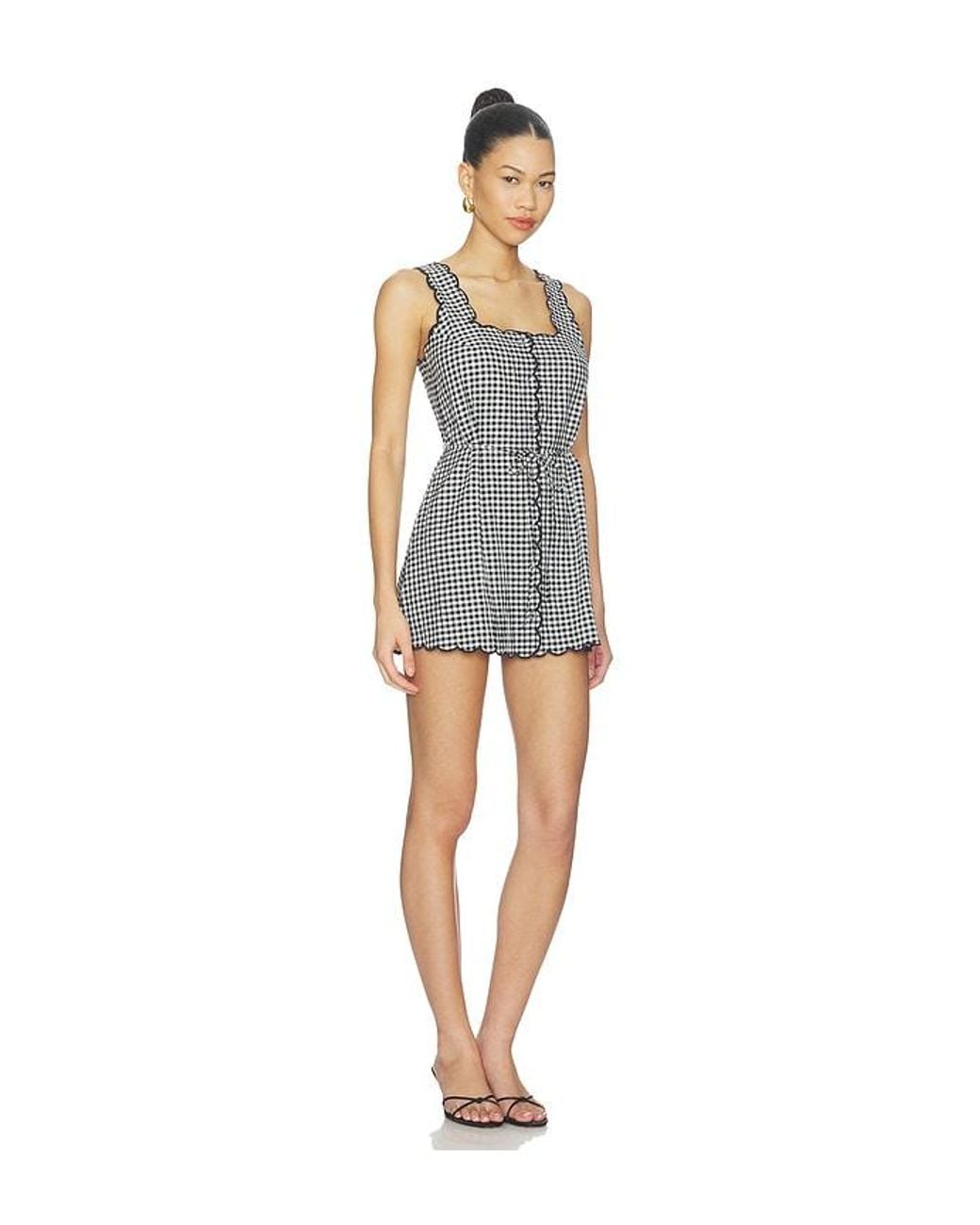 Montce Black Scalloped Betsie Dress
