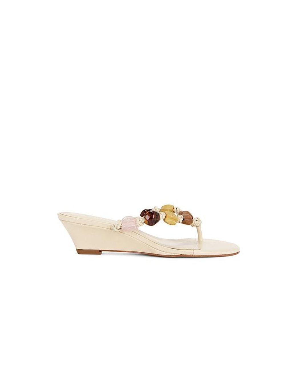 SCHUTZ SHOES White X Revolve Saphire Wedge Sandal