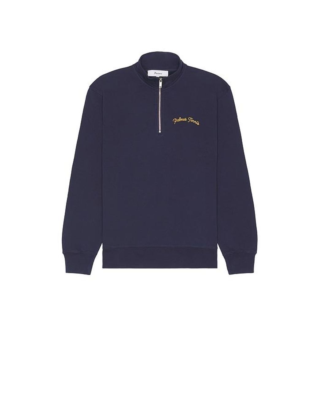 Palmes Blue Western Quarter-Zip Sweatshirt for men