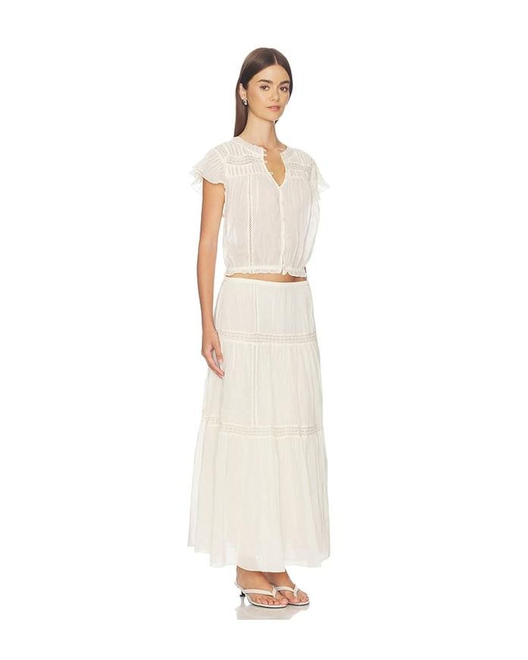 Free People White Mirella Set